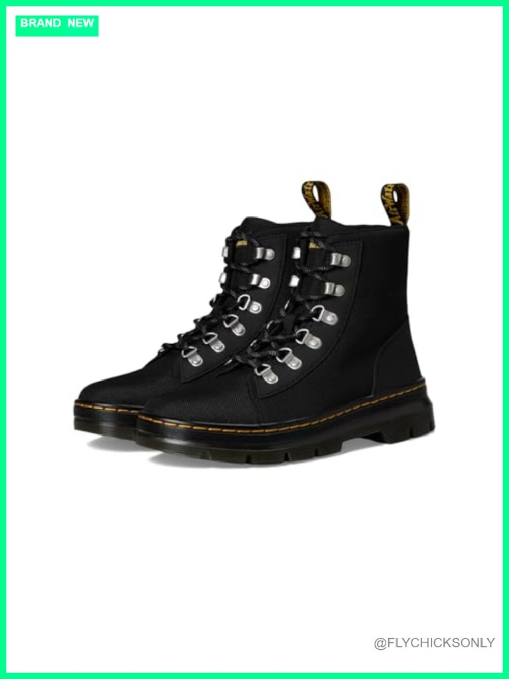 Combs W Tie Boot Leather Lace Up Ankle Combat Boots